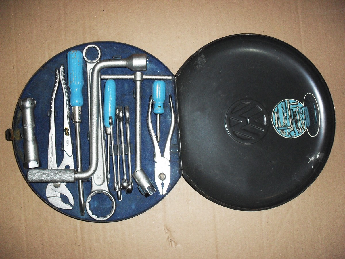 VW Hazet Tourist ROUND BOX Spare Tire ToolKit Porsche-Hazet