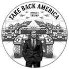 1 Oz Silver Trump Round Coin TAKE BACK AMERICA HUMMER