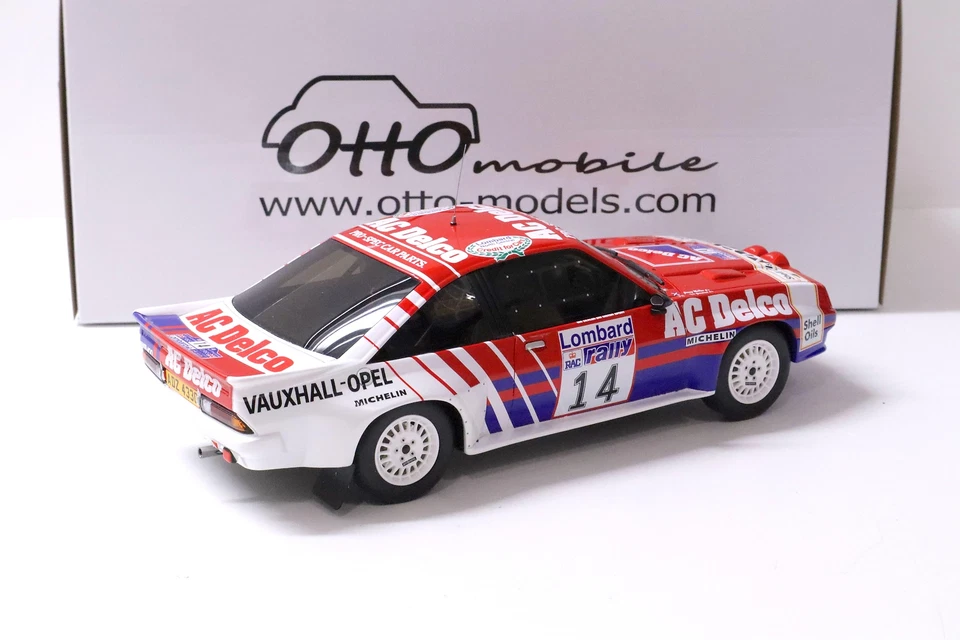 1:18 OTTO mobile OT932 Opel Manta R Rac Rally 1985 Lombard #14 AC Delco - Immagine 3 di 4