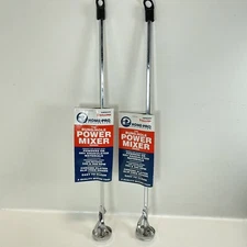 2 Drill Power Paint Mixer 5 Gal Bucket for Mixing Drywall Mud Paint Steel Shaft