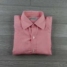 Turnbull Asser Button Down Shirt Men's 15.5 39 Made in England Pink French Cuff