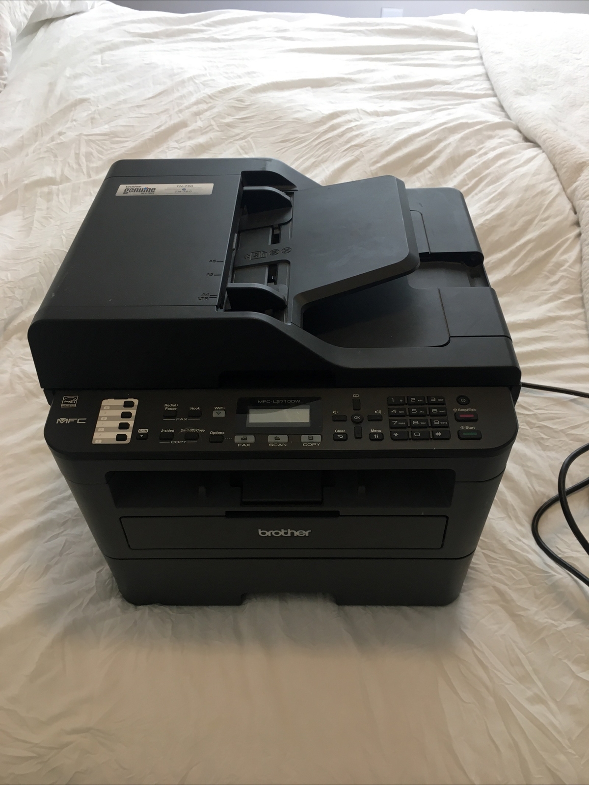 Brother MFCL2710dw Wireless Monochrome Duplex Laser Printer TESTED eBay