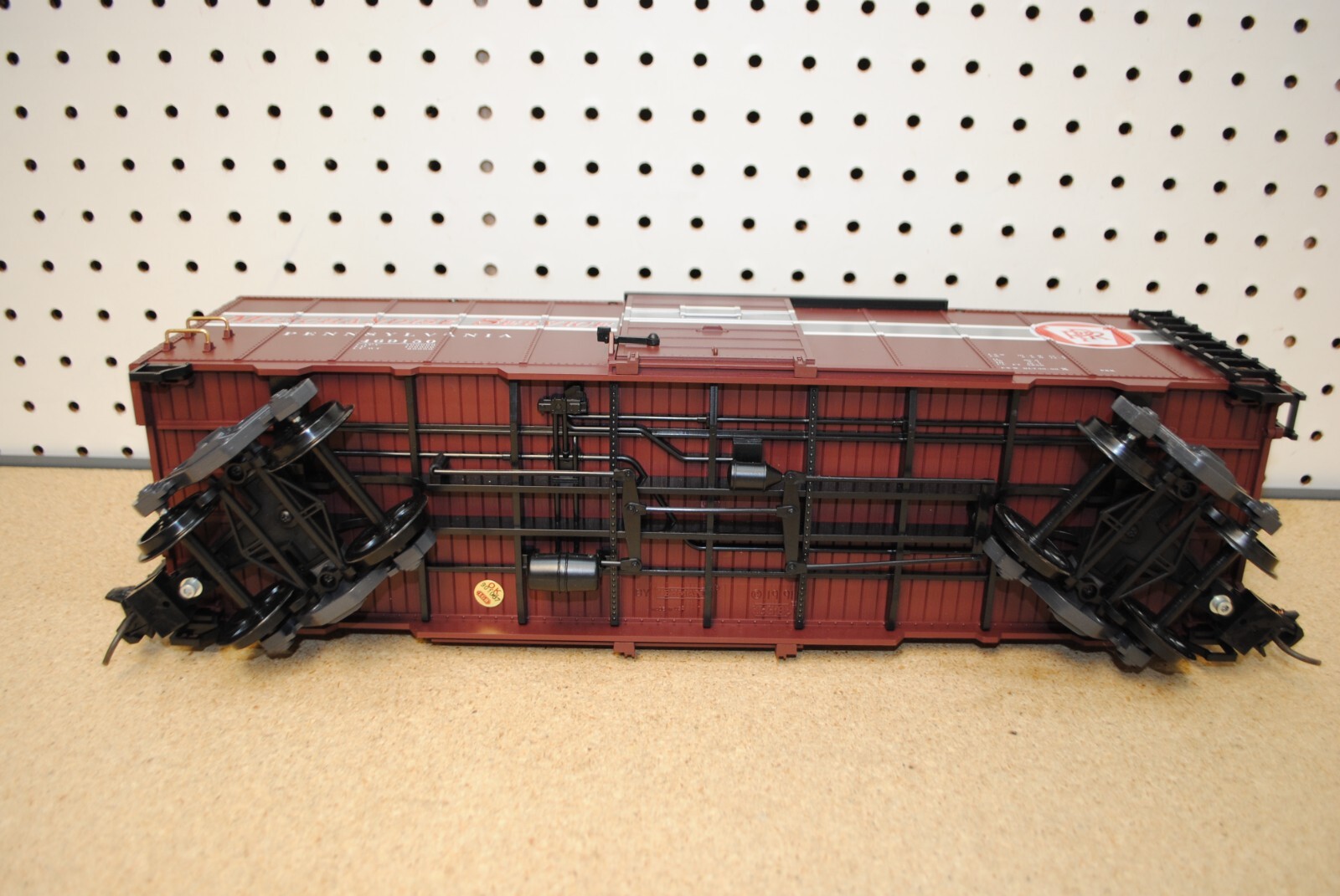 LGB 46915 PRR Pennsylvania Merchandise Steel Box Car w/Kadee Coupler *G