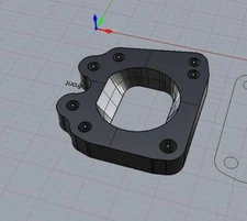 TE04H Mitsubishi Turbo to Honda HF OEM Header Adapter Flange Plate Chrysler 3/4"