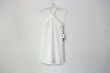 LULUS LINED SWING DRESS STRAPPY SIZE SMALL WHITE POLYESTER