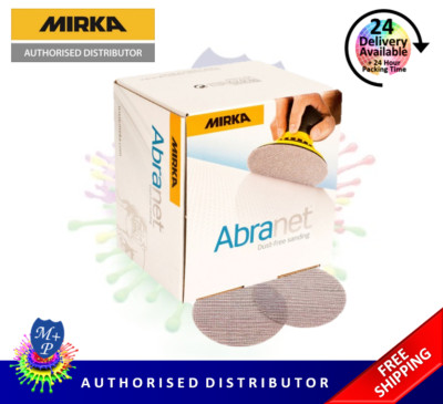 Mirka Abranet Schleifscheiben 77 mm Klett 120/180/320/500 - 50 Scheiben