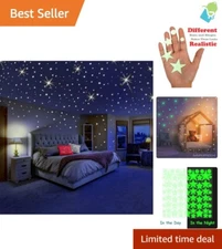 Enchanting Glow-in-the-Dark Stars Set - Transform Your Child's Room Decor