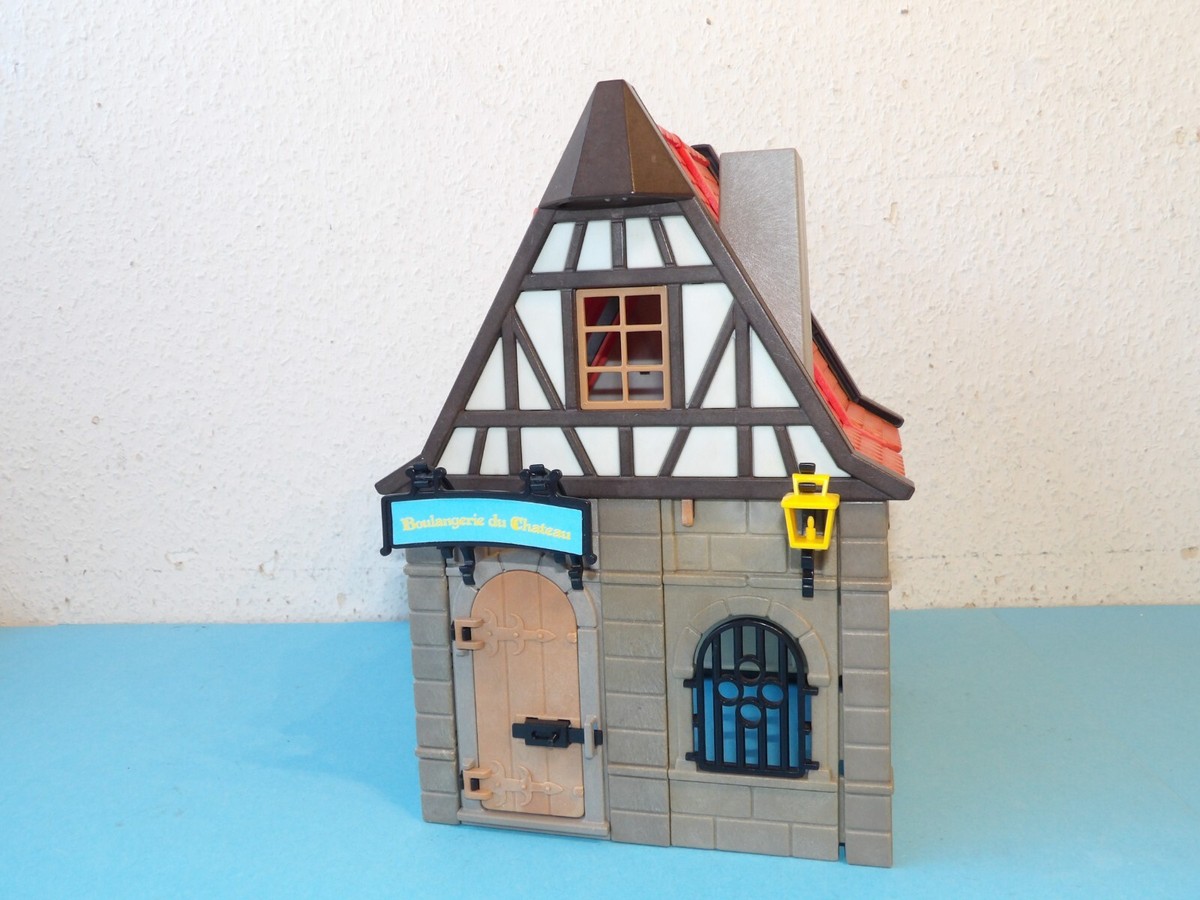 Ancien PLAYMOBIL 3441 Boulangerie Médiévale - Set De Construction Vintage