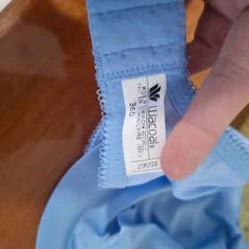 New Wacoal Awareness Full Figure Blue Bra Style # 85567 size 36D