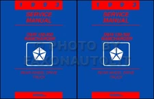 1993 Dodge Pickup Truck Ramcharger Shop Manual Gas Diesel D and W 150-350 Repair