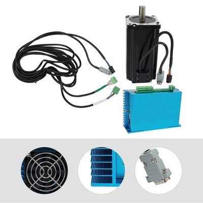 12NM Nema34 Motor Closed Loop Stepper Drive Kit Lüfterkühlung