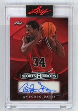 Antonio Davis 2026 Leaf Sports Heroes Auto #BA-AD2 Serial #d 1/2