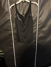 Talbots Black Camisole with Shimmer Accent Size Small