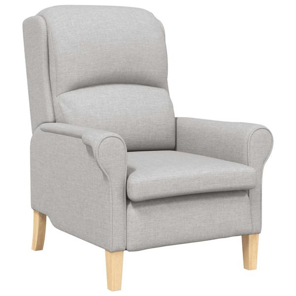 Sessel Wolkengrau Stoff Polstersessel Wohnzimmer Lesesessel Mit Armlehnen-image
