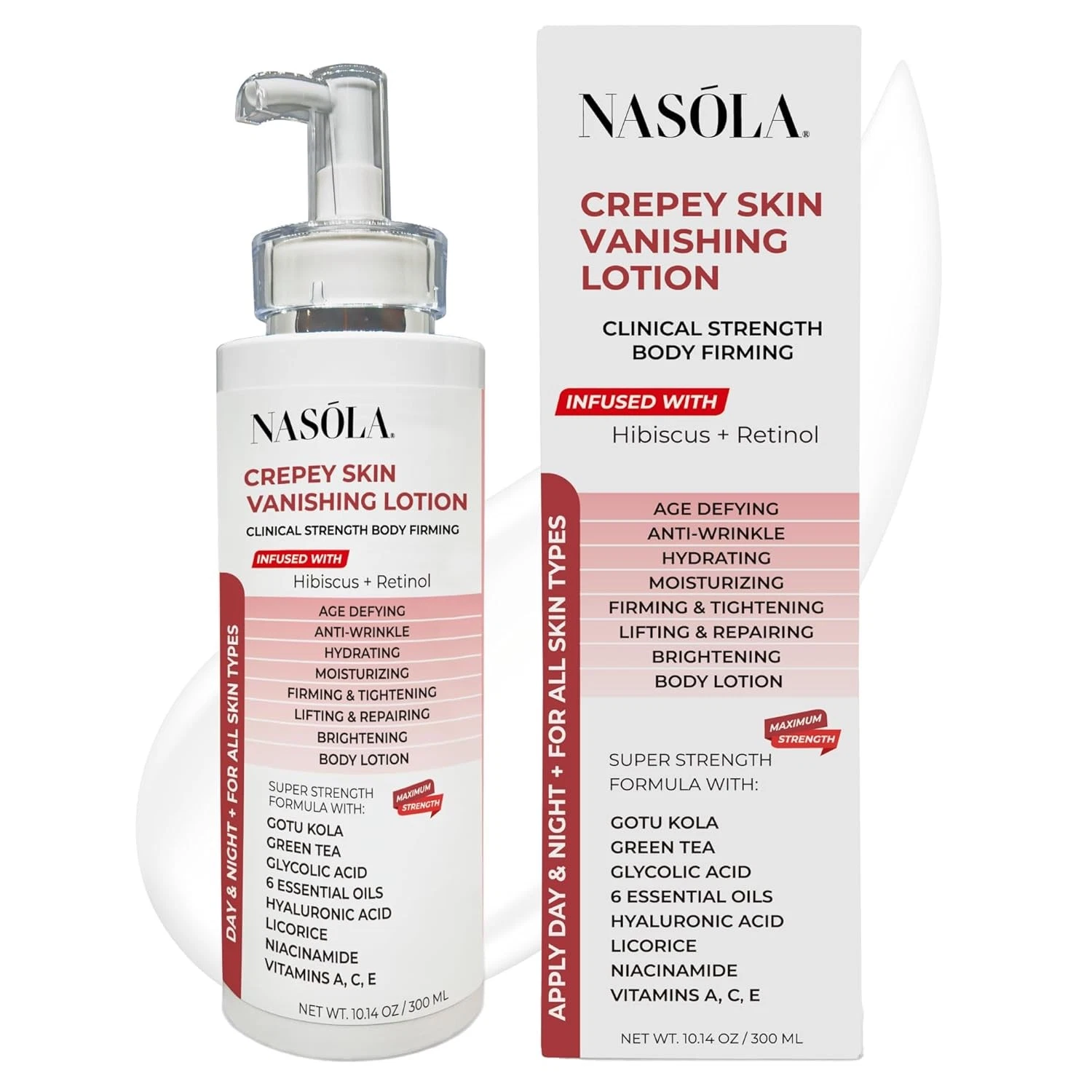Crepe Erase Advanced Body Repair Treatment Lotion with Retinol and Hibiscus,...