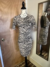 Ladies Leopard Print Dress Sz M