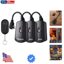 Waterproof Wireless Remote Control Outlet Kit - 3 Pack for Indoor/Outdoor Use