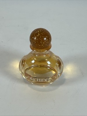 Vintage Yves Rocher Orchidee Eau de Toilette Perfume Bottle Glitter 7.5ml .25oz