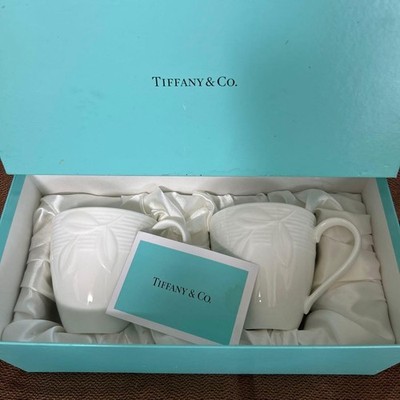 Tiffany & Co. Terrace Mug Pair Cup color White With Box NEW