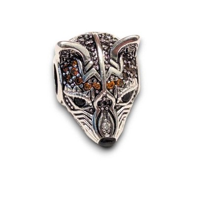 Orange Zirkonia Fuchs Charm - 925 Sterling Silber Armband Charm