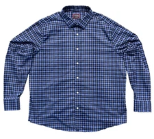 UNTUCKit Shirt Mens 2XL Melville Performance Flannel Long Sleeve Plaid Button Up