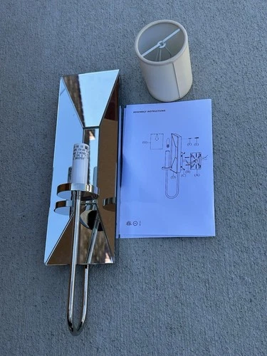 Visual Comfort Cotswold Narrow Mirrored Sconce (CHD 1601PN-NP) Polished Nickel