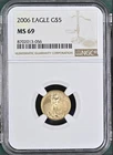 2006 Gold Eagle MS-69 NGC                       1/10 oz