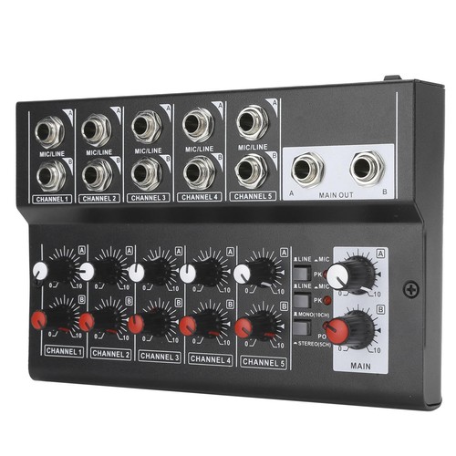 10 Kanal tragbarer Audio -Sound -Mixer Karaoke -Mikrofonverstärker EU -Stecker - Bild 3 von 12