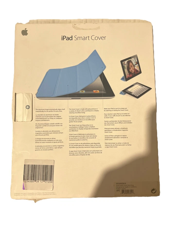 Originale Apple Smart Cover Dark Grey per iPad 2 nuova MD306ZM/A - Immagine 2 di 2