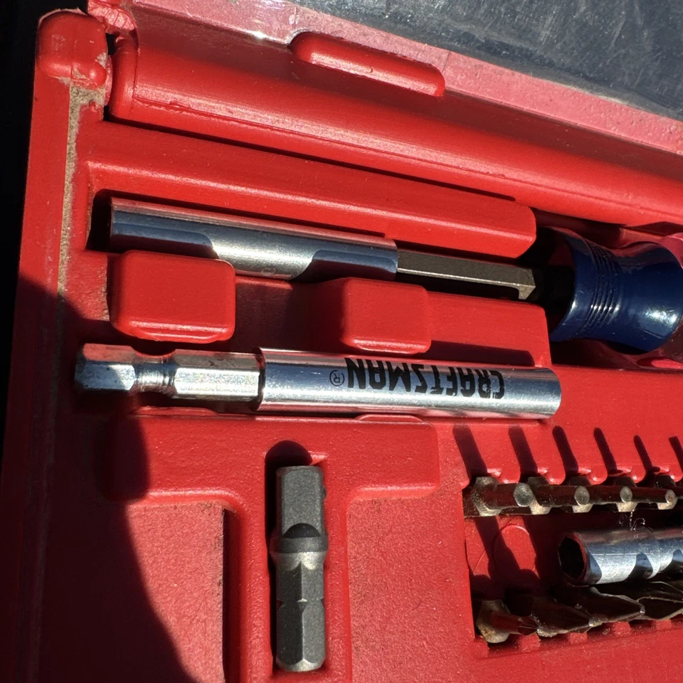 Sears Craftsman USA Nos Rare 30pc Magnetic Screwdriver Bit Set & Stubby Driver - Image 2 of 4