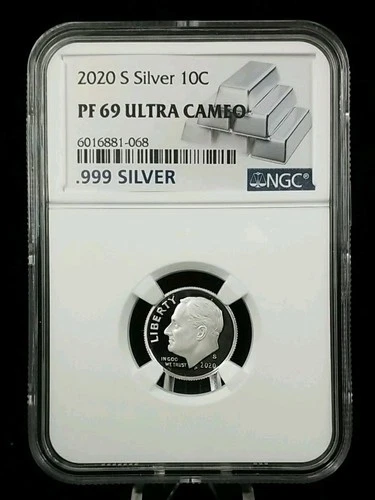 2020 S Roosevelt Dime Proof Silver .999 NGC PF69 Ultra Cameo UCAM #6753