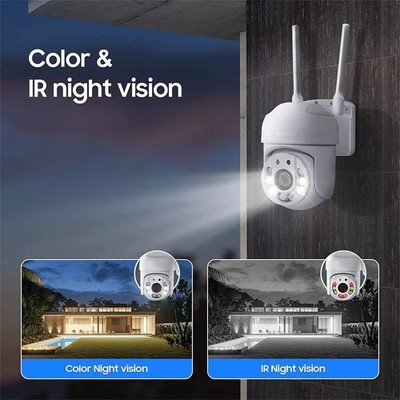 UK 1080P IP Kamera Wireless WIFI Outdoor CCTV HD PTZ Smart Home Sicherheit IR Cam