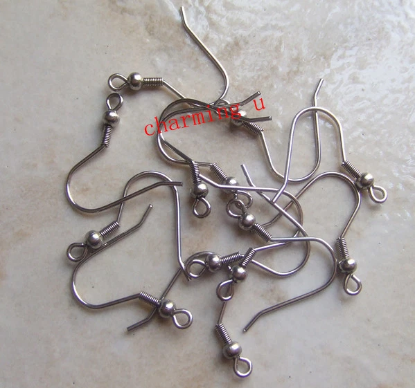 10coppie monachelle in acciaio inox colore argento scuro 20x21mm nickel free