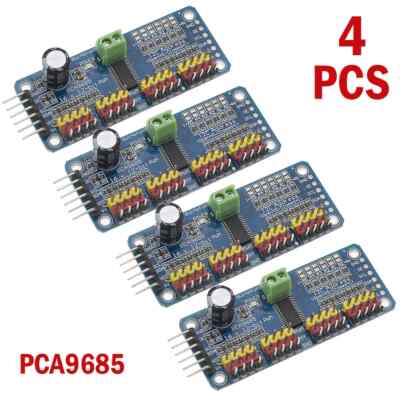 4PC PCA9685 16-Channel 12-bit PWM Servo motor Driver I2C Module Arduino Robot
