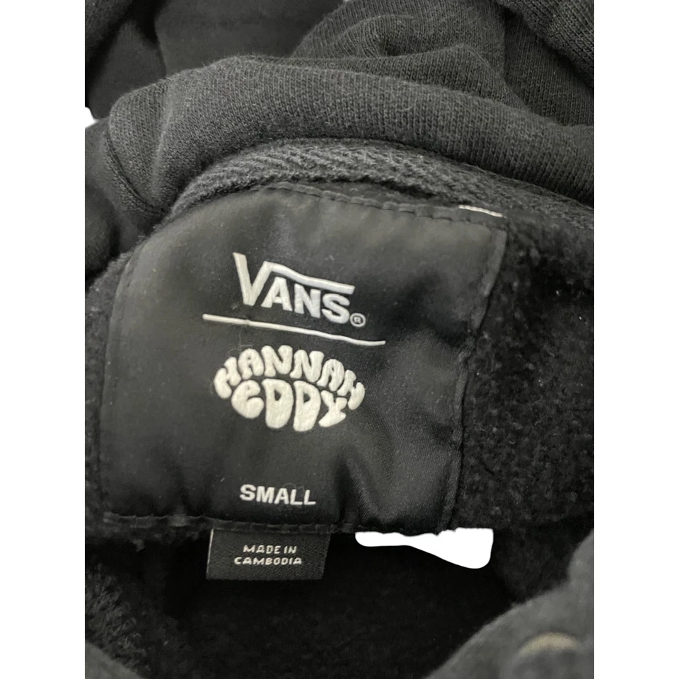 Vans Hannah Eddy Mens Hoodie Sweatshirt Black Small Graphic Long Sleeve Pullover - Image 3 of 4