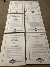 Briggs and Stratton Model Illustrated Parts Lot