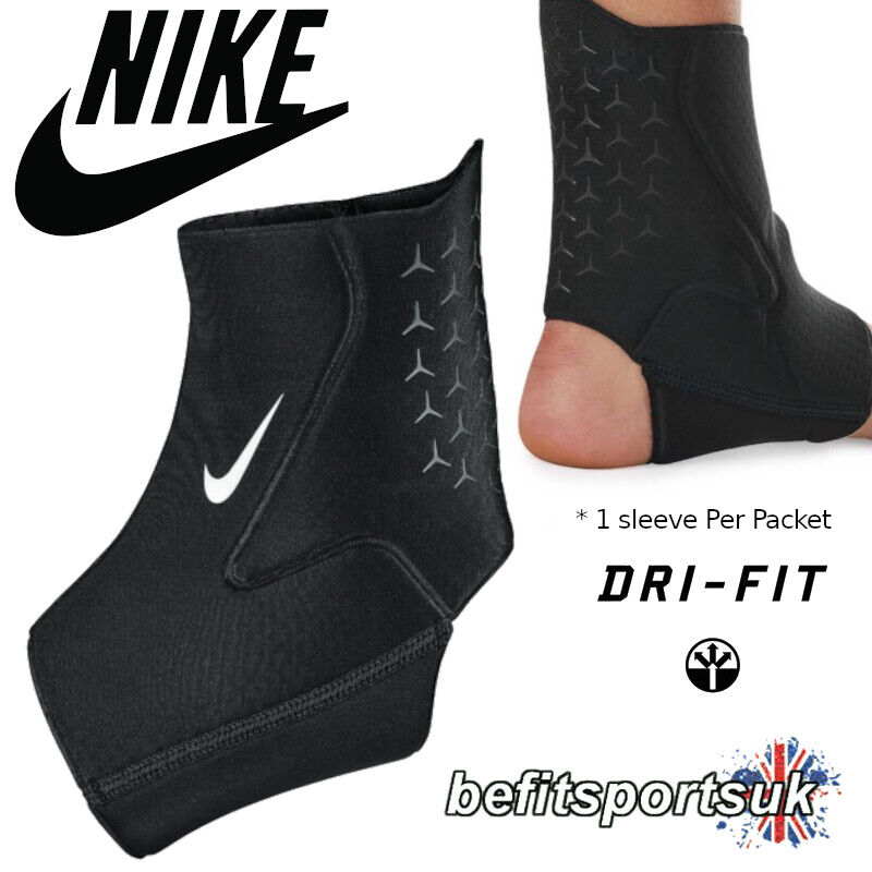 Nike pro ankle support sleeve 3. 0 running compression injury black s m l xl