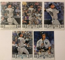 2018 Topps Series 2 Aaron Judge Highlights Lot 5 AJ2/AJ13/AJ23/AJ24/AJ8 Blue