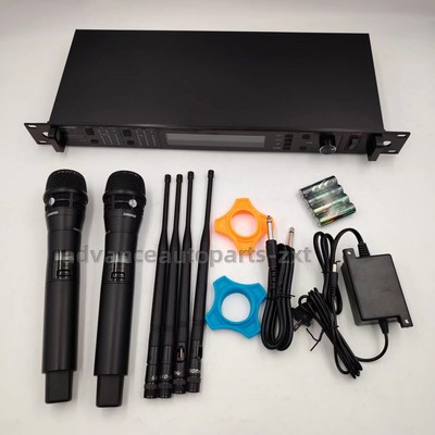 New AD4D/KSM8 2 Channel KSM8 Dynamic Wireless DJ Karaoke Microphone Digital Sys
