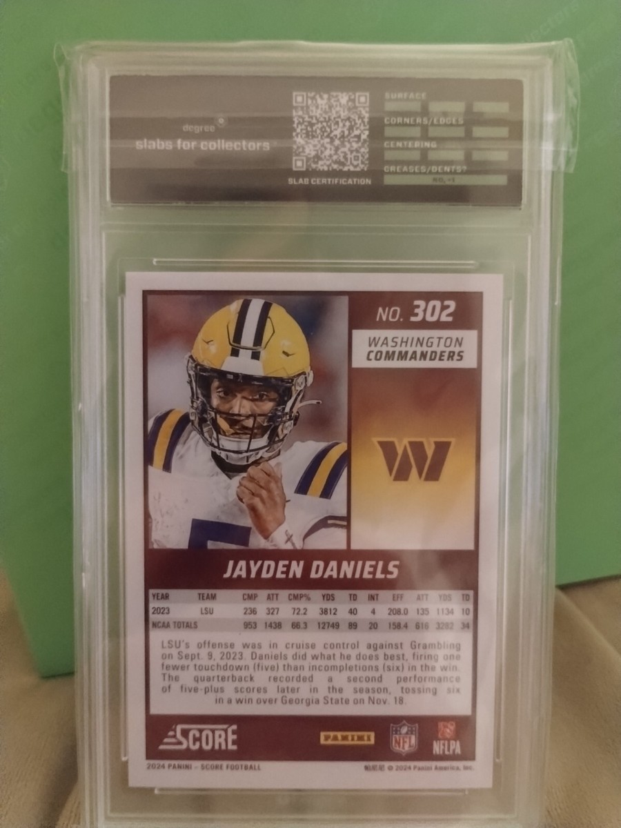 2024 Score - Rookie #302 Jayden Daniels (RC) Graded DEGREE 10 | eBay
