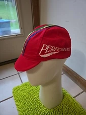 Vintage Bike Racing Performance Red Cap