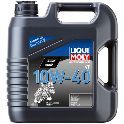 LIQUI MOLY Motoröl  mineralisch 4 Liter 10W-40 für Yamaha R1 R6 XV XVS YBR YZF