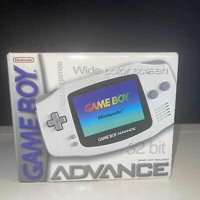 Hvad er der galt lilla jury Nintendo Game Boy Advance Gaming Console - White for sale online | eBay