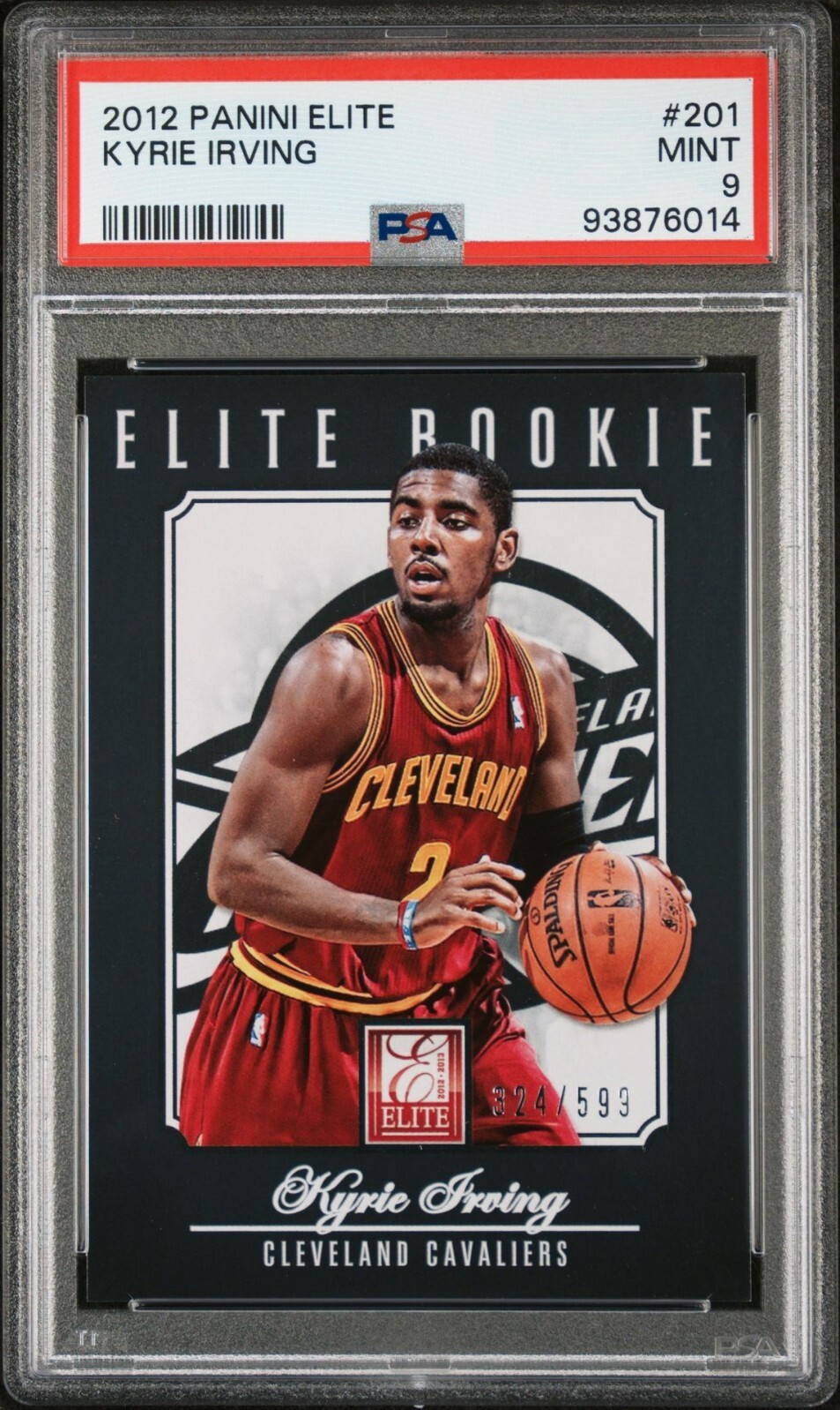 2012-13 KYRIE IRVING 324/599 PANINI ELITE BASKETBALL #201 RC PSA 9 Pop 13