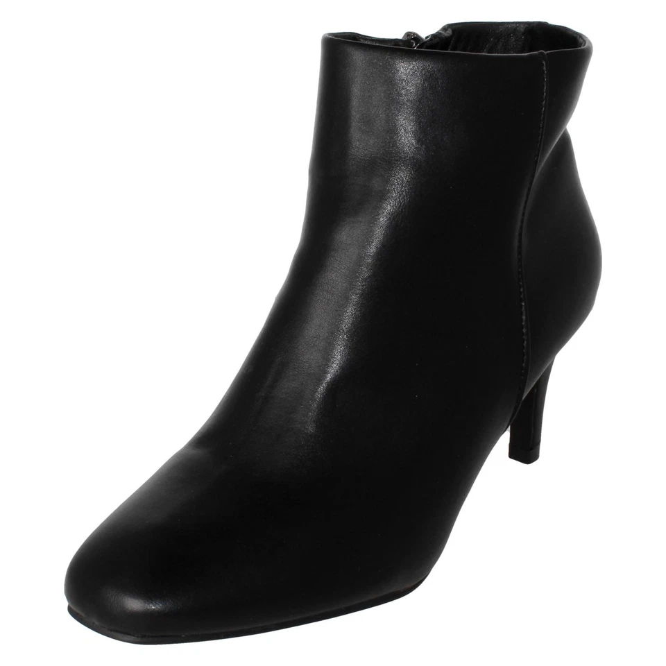 Mujer Spot On! 'F51236' Microfibra & Sintético Tacón de Aguja Elegante Botines - Imagen 4 de 4