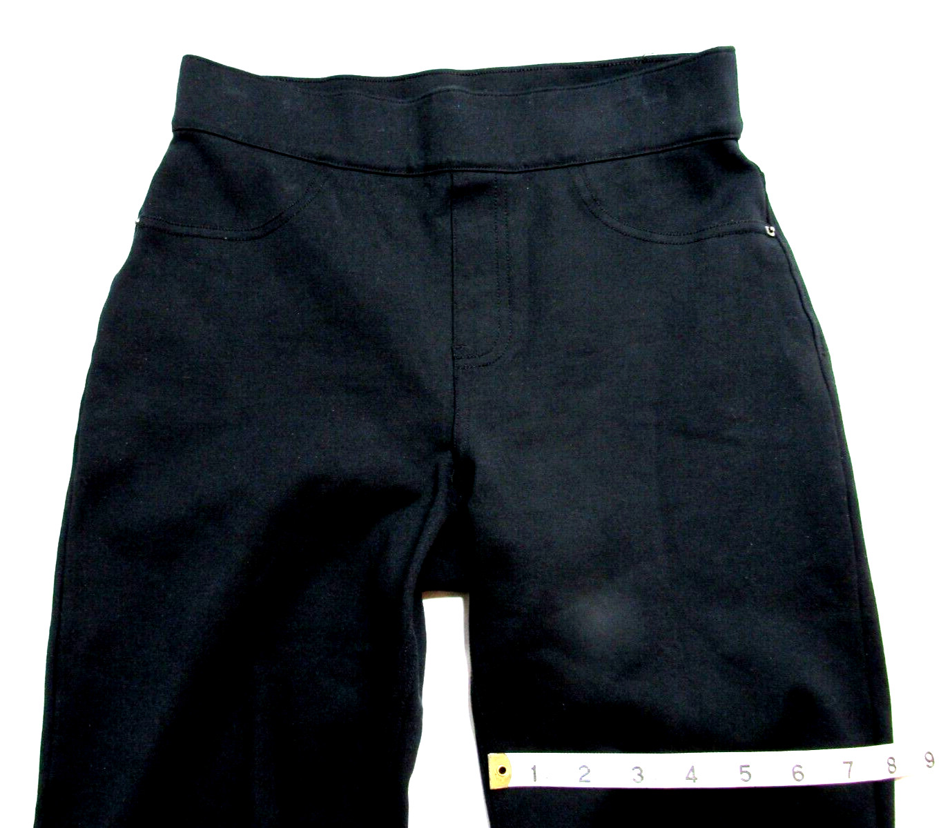 Spanx by Sara Blakely Solid Black Pull On Legging… - image 7