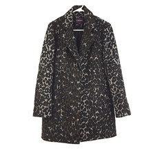 Vigoss Cheetah Print Snap Front Faux Fur Over...