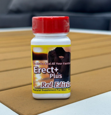 ERECT+ PLUS RED EDITION POWER GROW MEN 500MG ENLARGEMENT SUPPLEMENT 10 PILLS