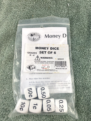 Learning Company Money Dicxe for Adding Money Grades K-4