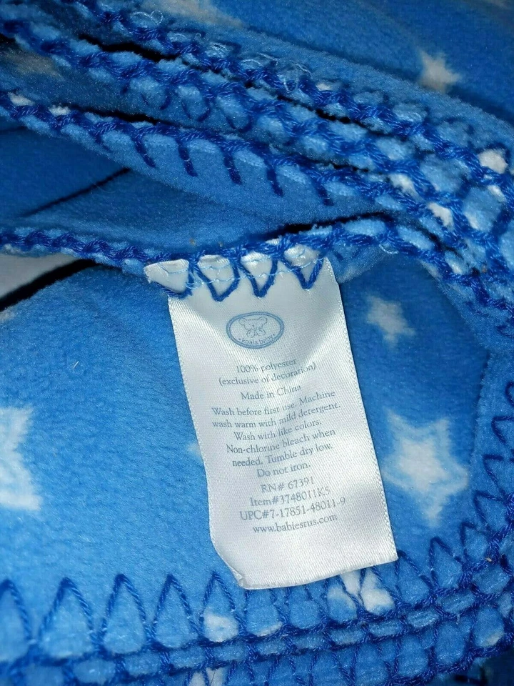 Шлем бейсбольный футбольный KOALA Baby Little Sport синее флисовое одеяло 30x40 звезд - Изображение 2 из 3